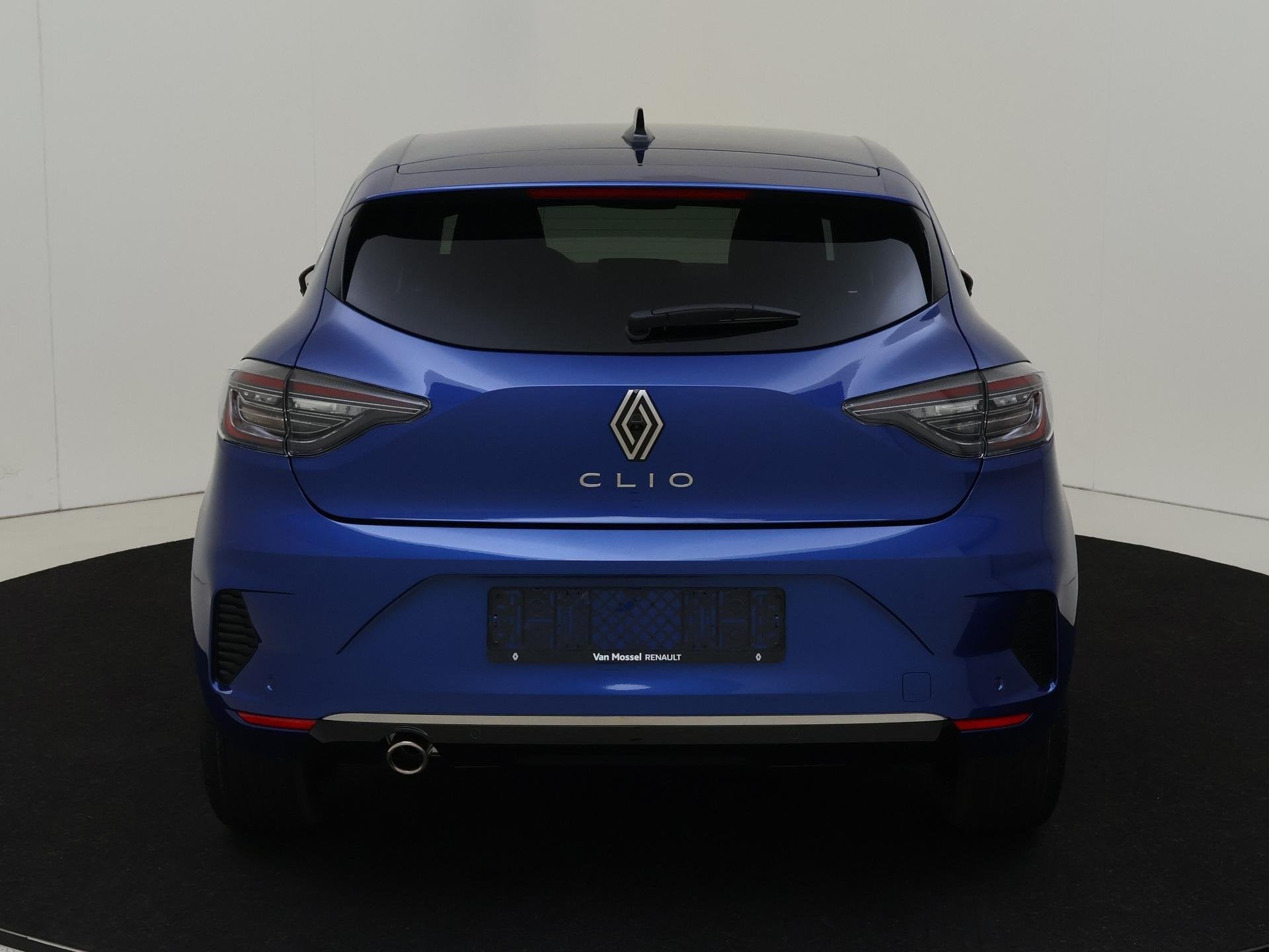 Renault Clio 1.0 TCe 90 PK GPF techno | Pack Look, Auto's, Gebruikt, Euro 6, Blauw, Leder en Stof