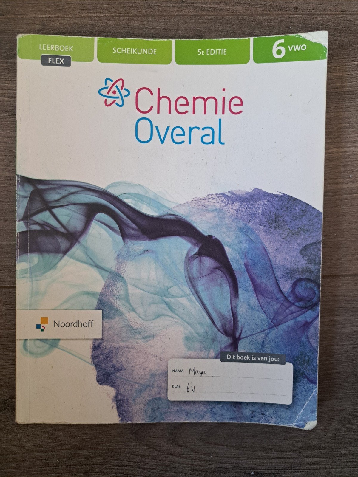 Chemie Overal 6 VWO 5e editie flex leerboek, Ophalen of Verzenden, Gelezen, VWO, Scheikunde