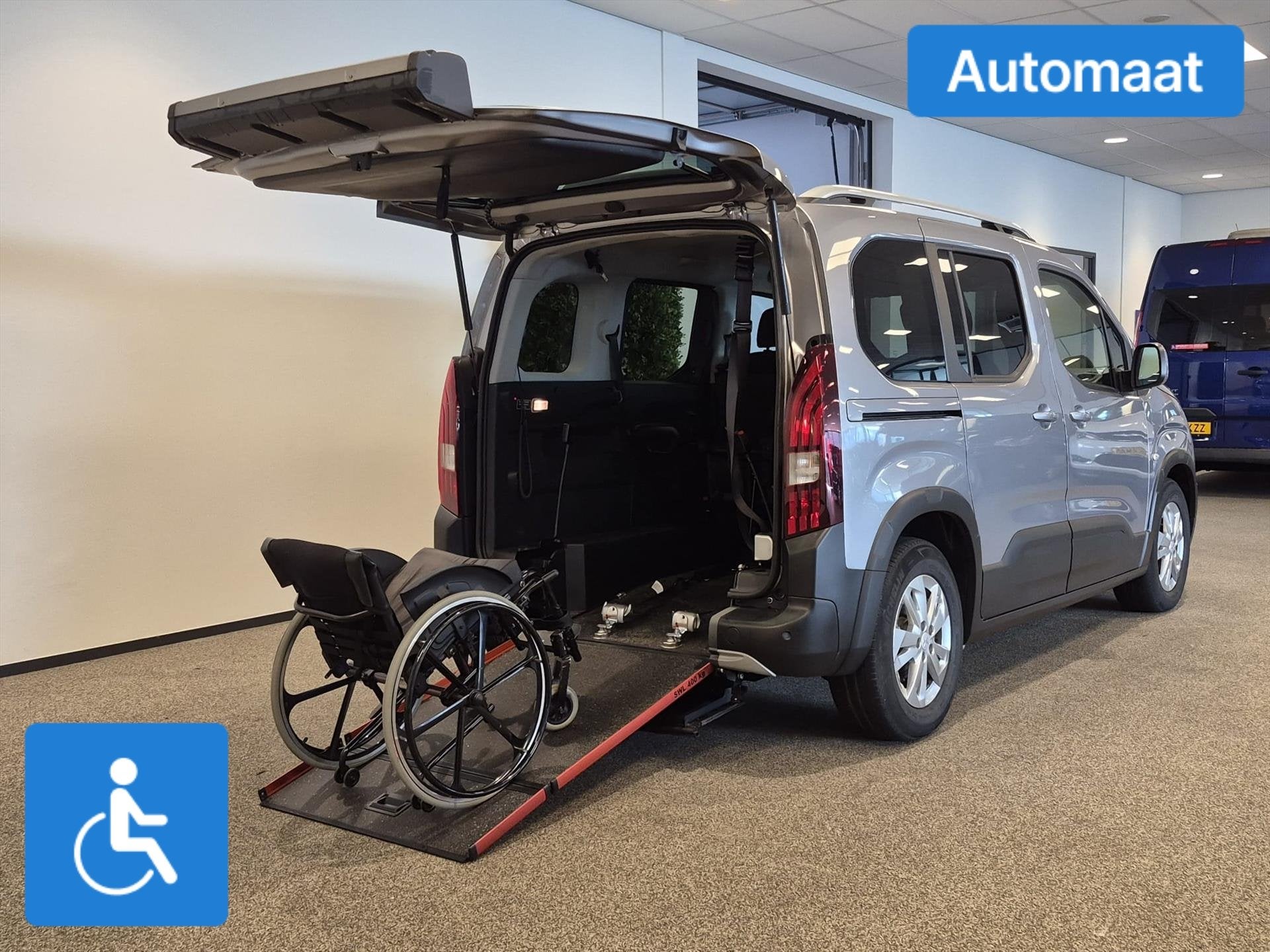 Peugeot Rifter L1 Rolstoelauto Automaat 3+1 of 5+0 incl. Lie, Automaat, 12 maanden, Stof, Gebruikt