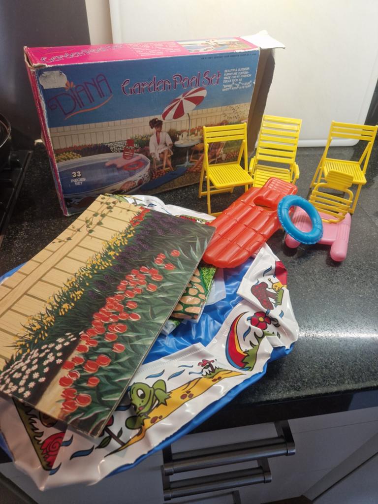 Vintage Diana Garden Pool Set niet compleet, Ophalen of Verzenden, Gebruikt, Jongen of Meisje
