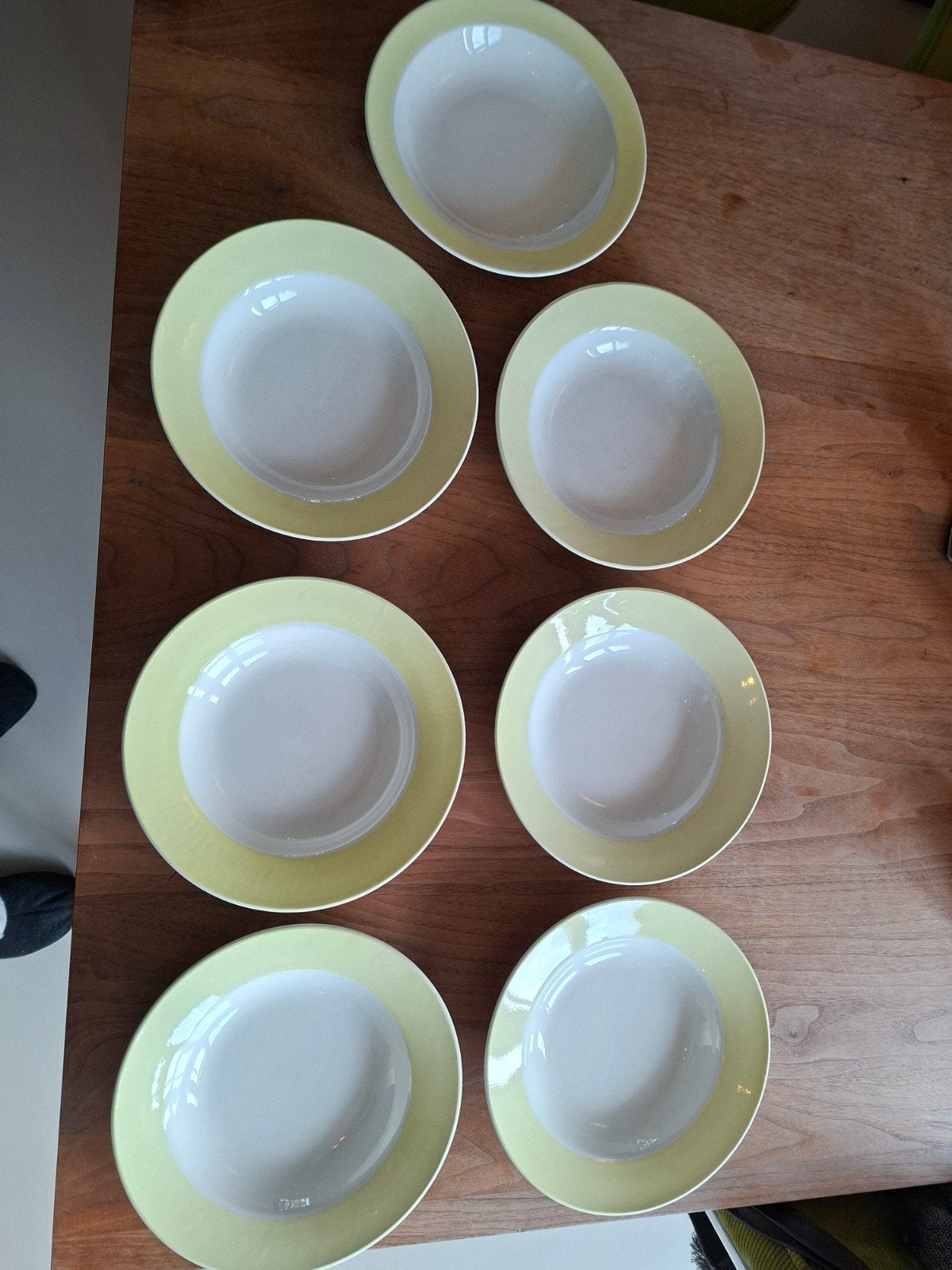 7 Diepe Borden: 6 Sarreguemines & 1 Sphinx - Paste, Ophalen