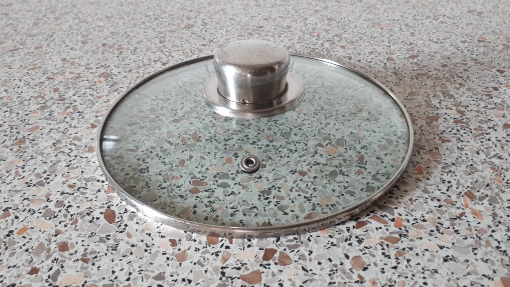 Glazen pan deksel Le Chef, Ophalen, Gebruikt, Glas, Kookpan