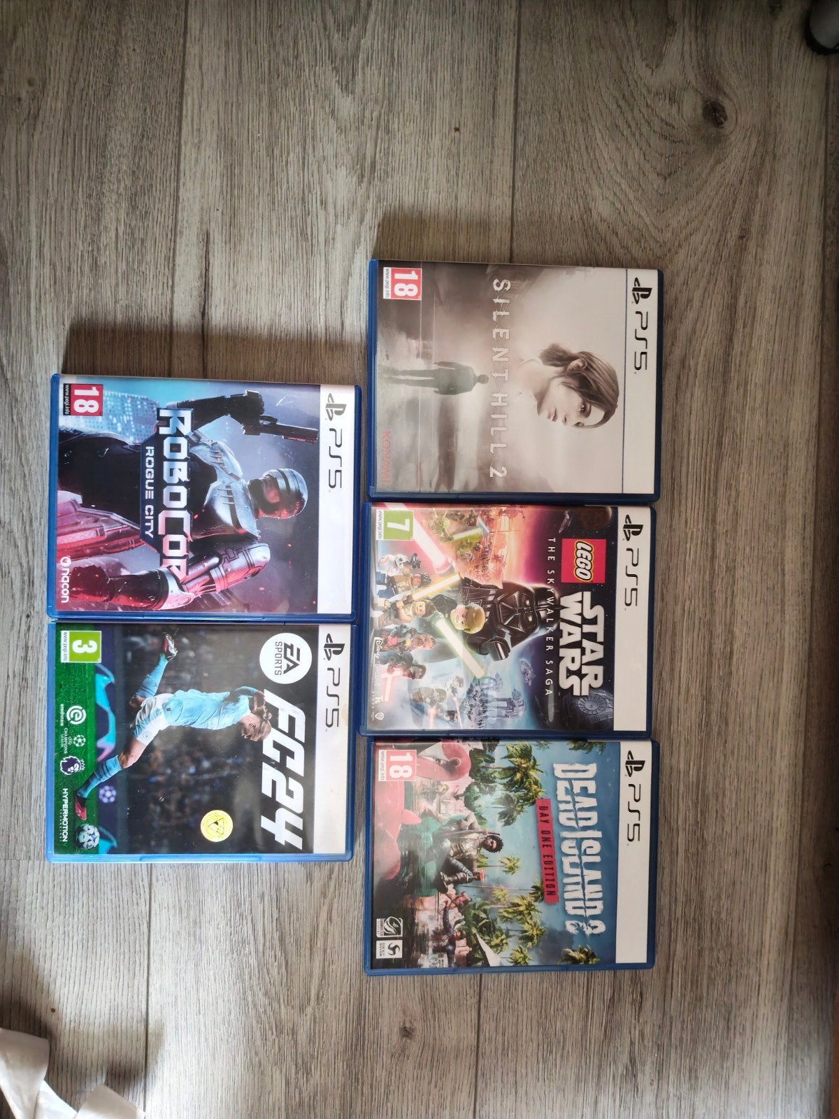 Robocop rogue city,fc24, Silent Hill 2 ps5, Spelcomputers en Games, Ophalen of Verzenden, Zo goed als nieuw