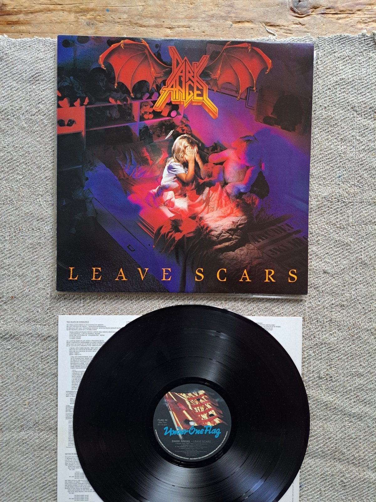Dark Angel - Leave Scars (Vinyl LP, Thrash Metal), Cd's en Dvd's, Ophalen of Verzenden, Gebruikt