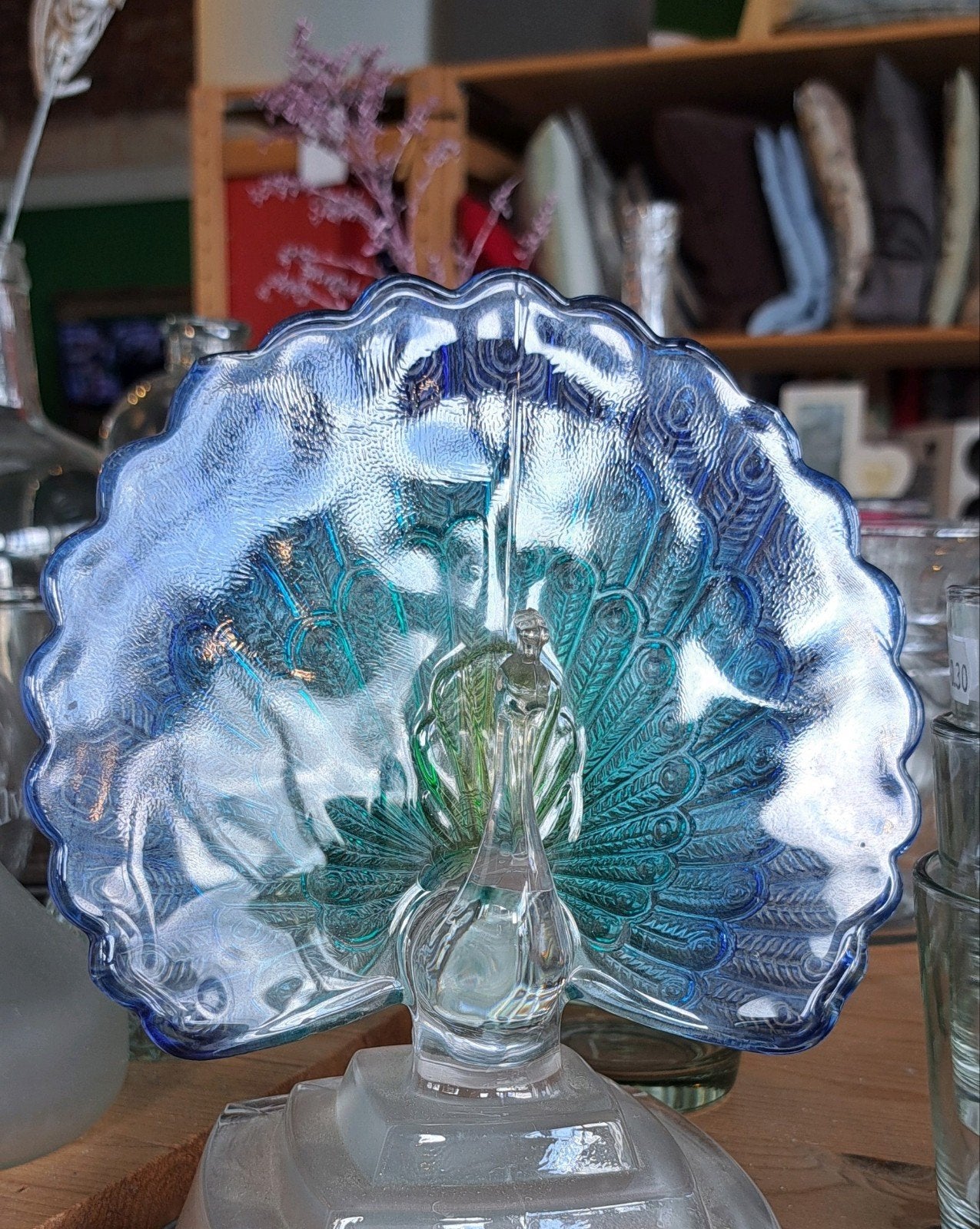 Decoratieve pauw van glas, Ophalen of Verzenden