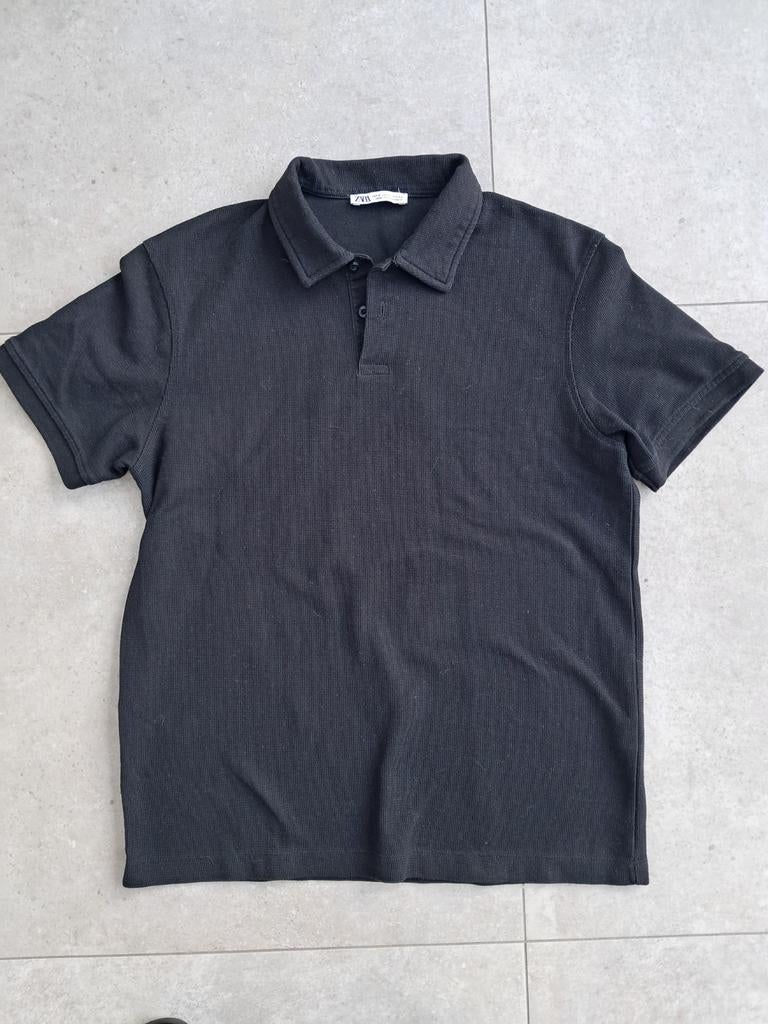 Zara Zwart Poloshirt Maat S - Jongens, Zara, Zwart, Ophalen of Verzenden, Gedragen