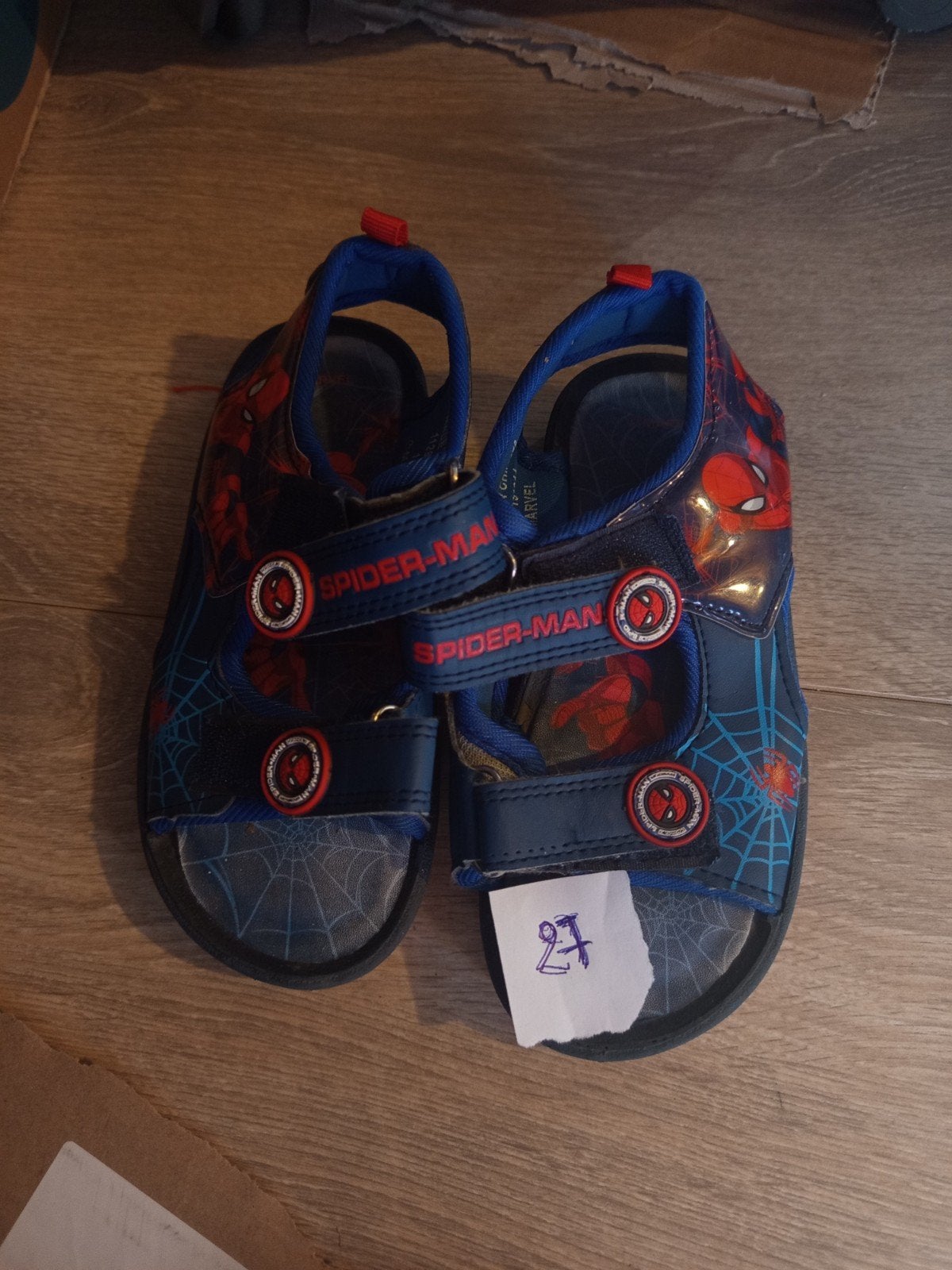 Spiderman sandalen maat 27, Gebruikt, Schoenen, Ophalen of Verzenden, Spiderman