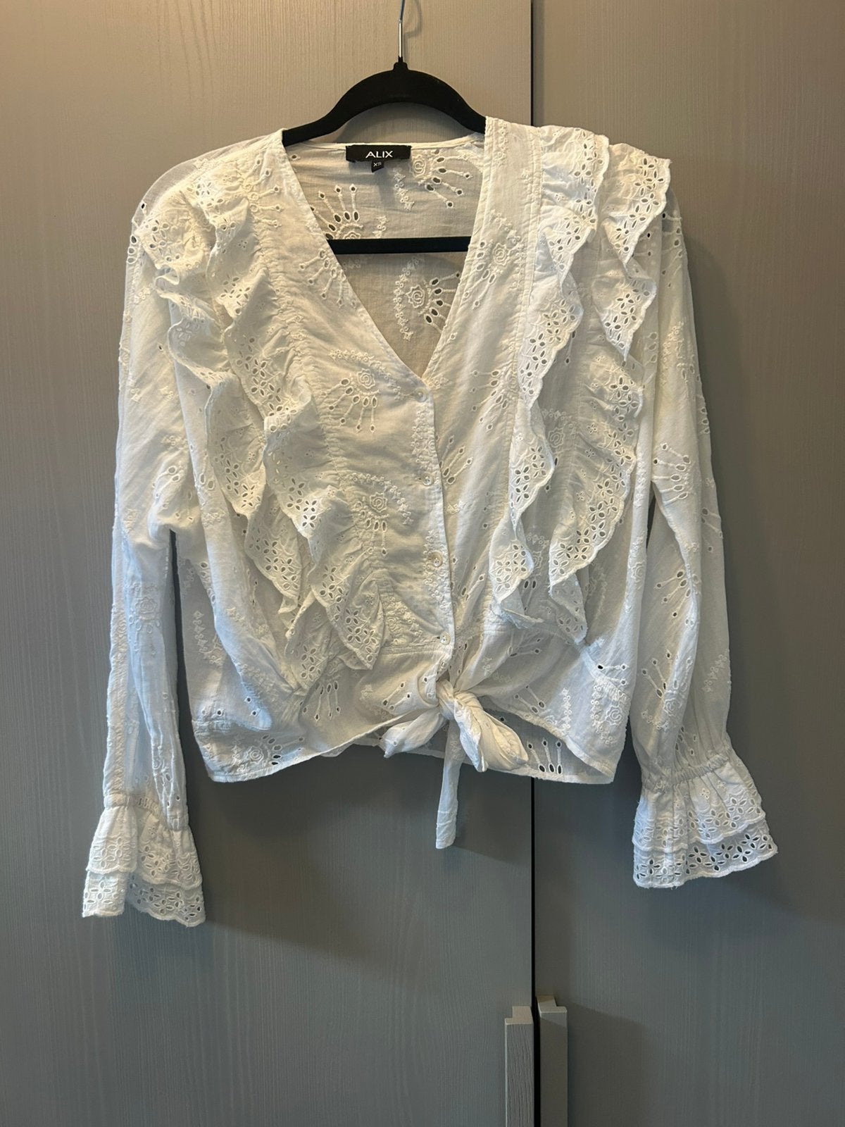 Alix the Label blouse maat XS, Ophalen of Verzenden, Zo goed als nieuw, Maat 34 (XS) of kleiner, Wit