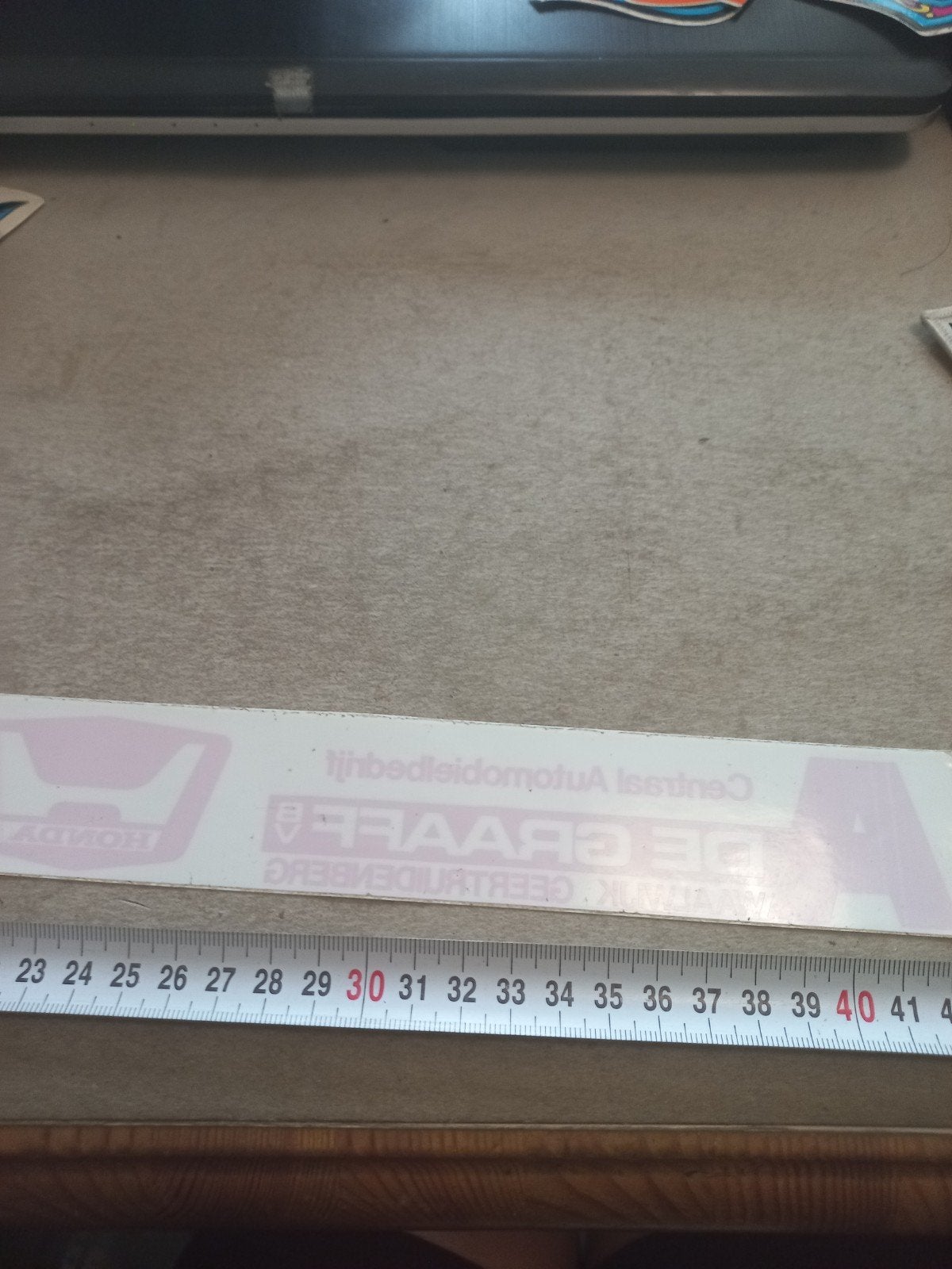 Vintage Honda De Graaf sticker/striping, Ophalen of Verzenden