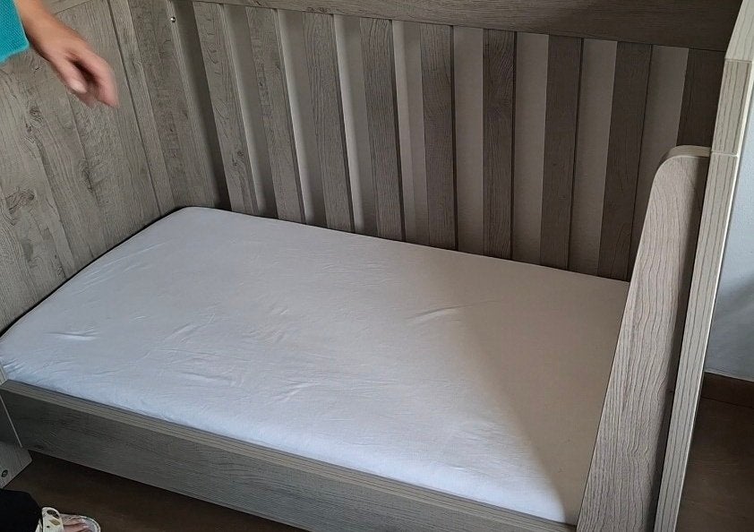 Interbaby meegroeibed met commode, Kinderen en Baby's, Ophalen, 50 tot 70 cm, 105 cm of meer, 100 cm of meer