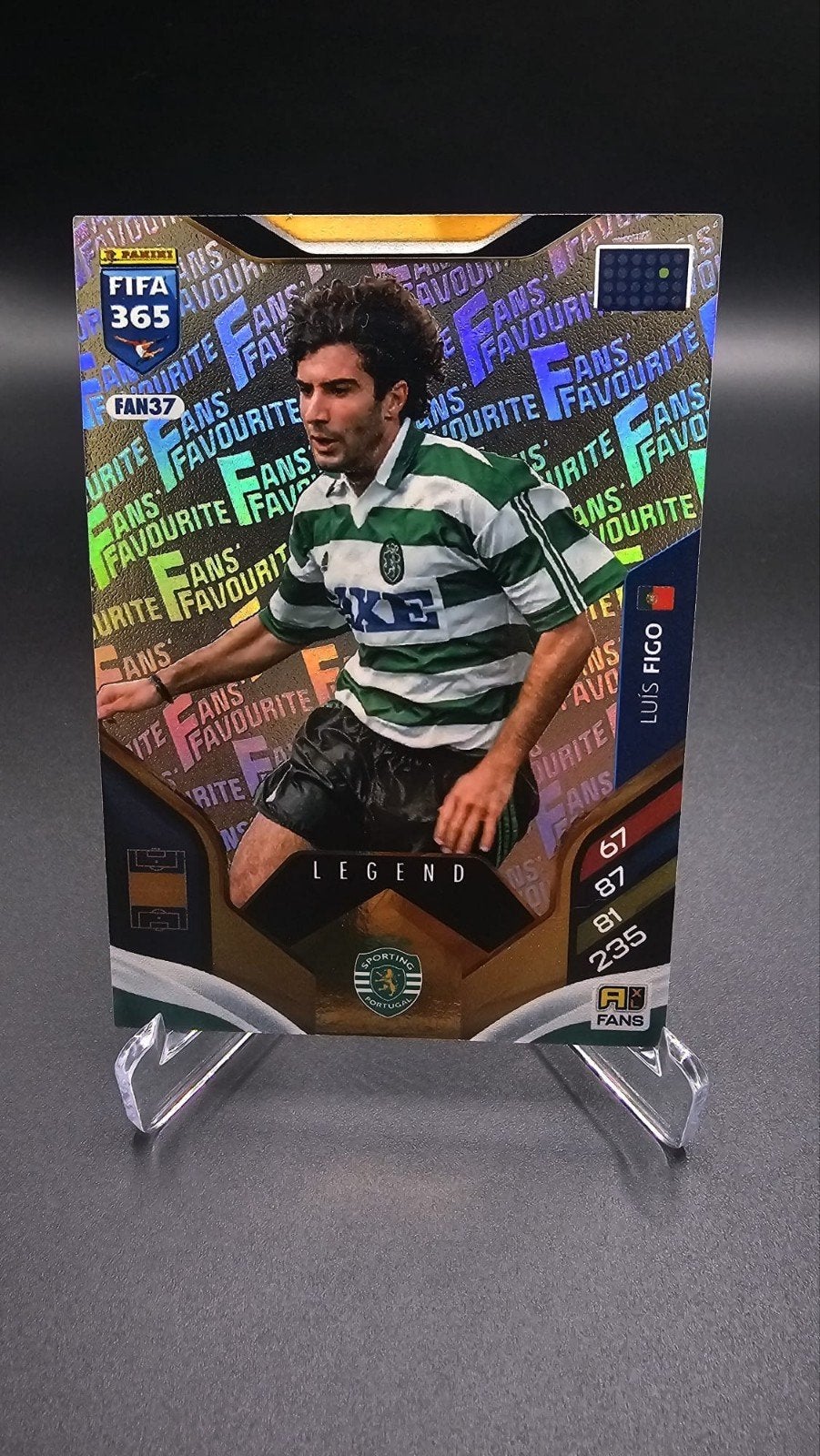 Luis Figo FIFA 365 Panini - Sporting Legend FAN37, Verzamelen, Sportartikelen en Voetbal, Ophalen of Verzenden