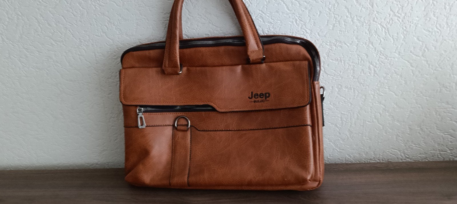 Nieuwe Jeep schoudertas / laptoptas, bruin, Ophalen of Verzenden, Nieuw, Bruin, Overige typen