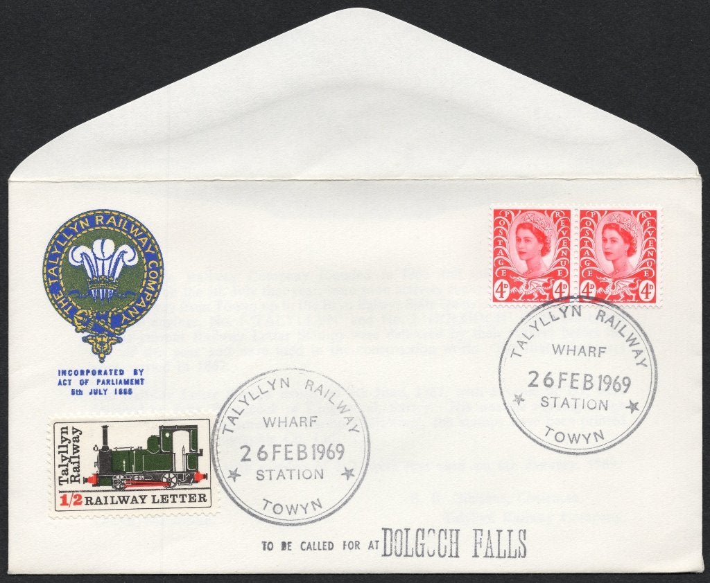 Spoor (12) - Wales - Talyllyn Railway 1969 - Dolgoch Falls, Verzenden, Envelop