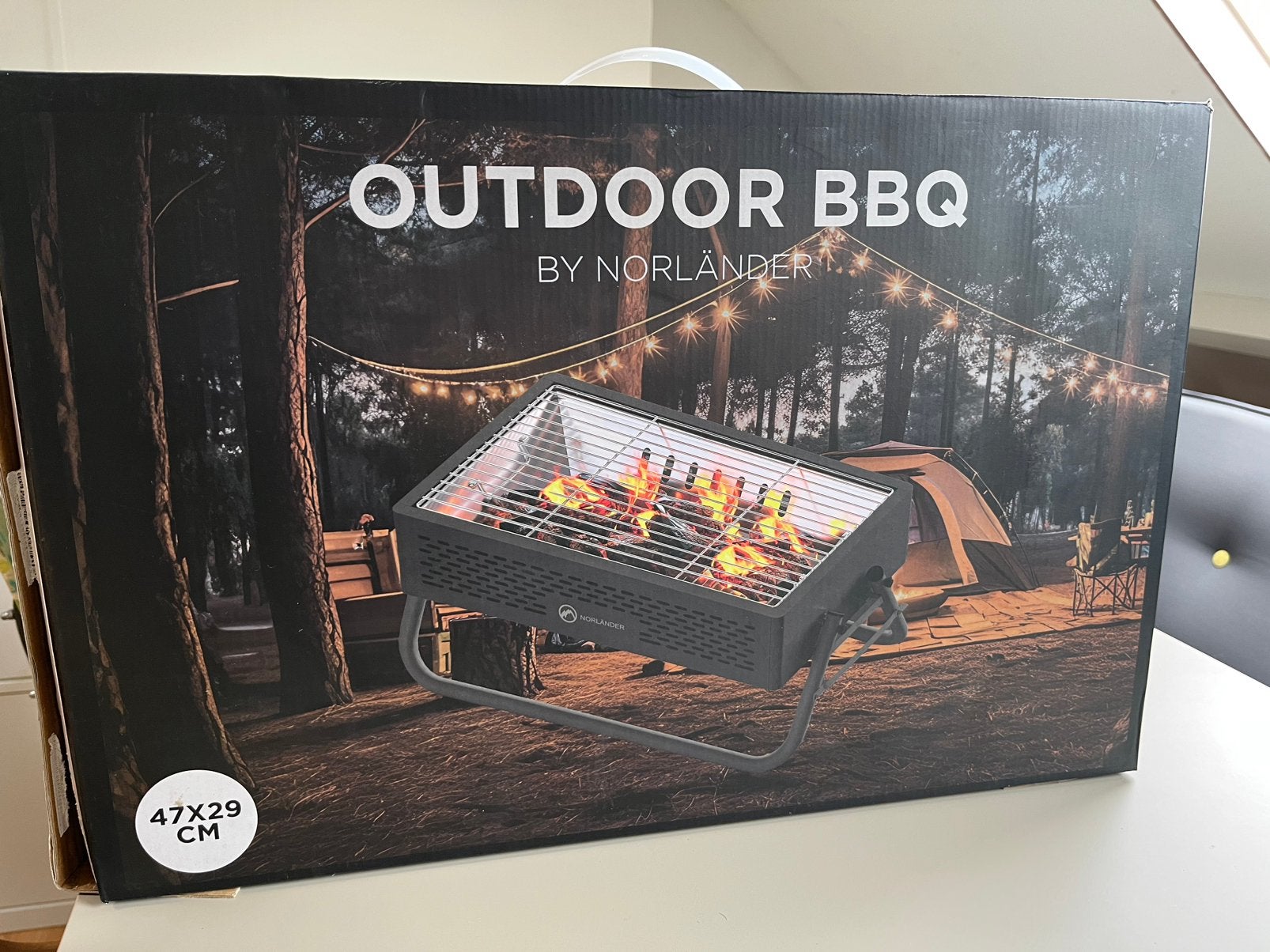 Norländer outdoor bbq, Tuin en Terras, Houtskoolbarbecues, Ophalen, Zo goed als nieuw