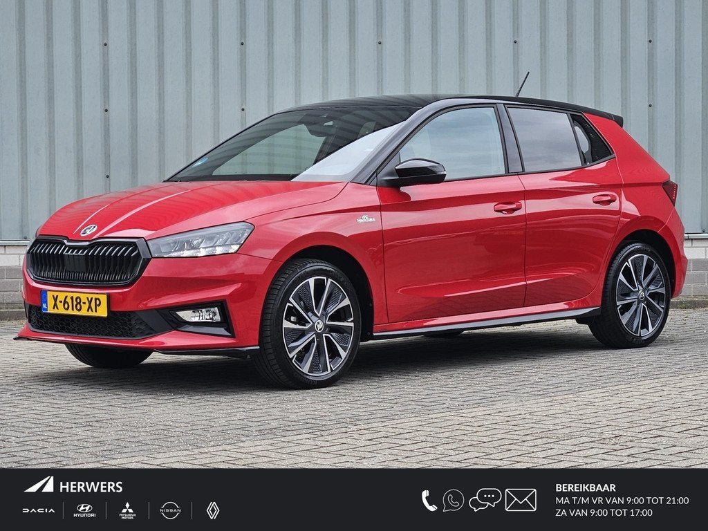 Skoda Fabia 1.0 TSI Monte Carlo / 1e Eigenaar / Apple Carpla, Auto's, Skoda, Voorwielaandrijving, 95 pk, Leder en Stof, Origineel Nederlands