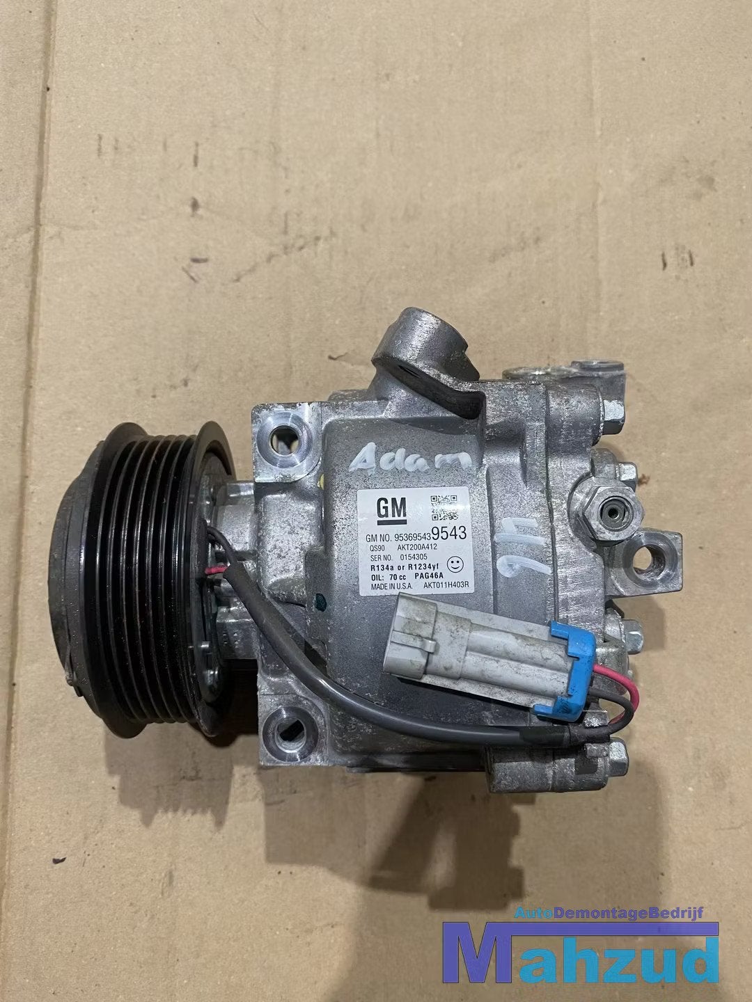 OPEL ADAM 1.2 Aircopomp compressor 95369543, Gebruikt, Opel Automobile GmbH, Ophalen of Verzenden, Kontakt@opel-infoservice.de