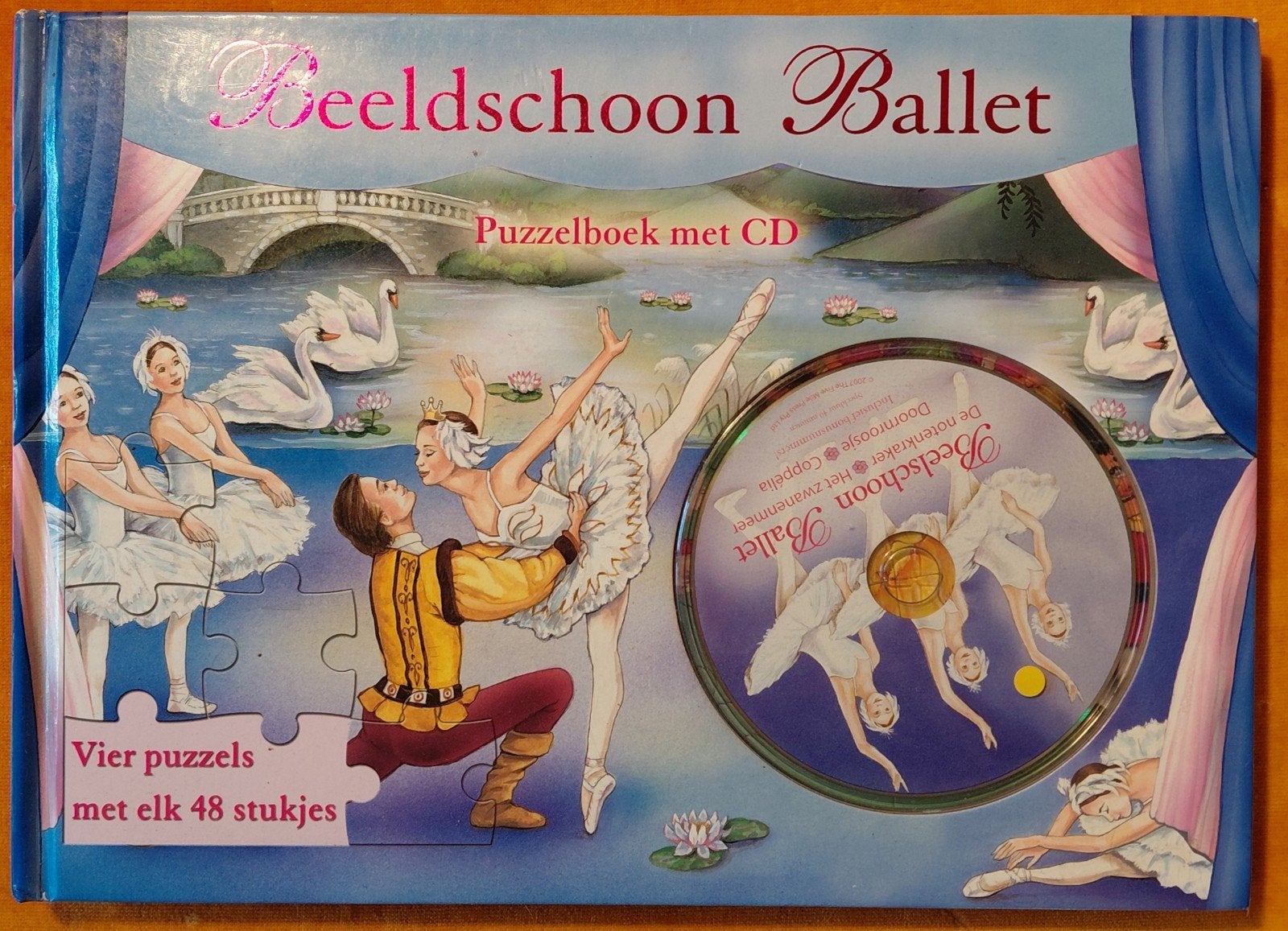 Beeldschoon Ballet Puzzelboek met CD - 4 puzzels, Ophalen of Verzenden, Zo goed als nieuw
