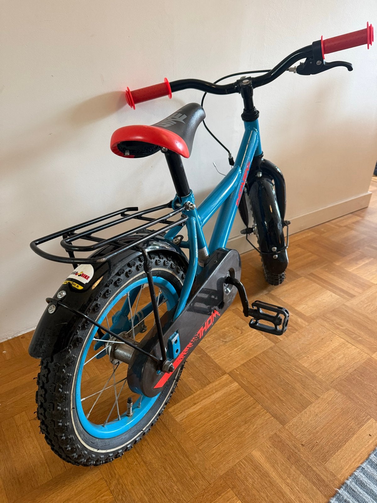 Kinderfiets 16 inch Volare Thombike blauw, Ophalen, Zo goed als nieuw, Terugtraprem, 16 tot 20 inch