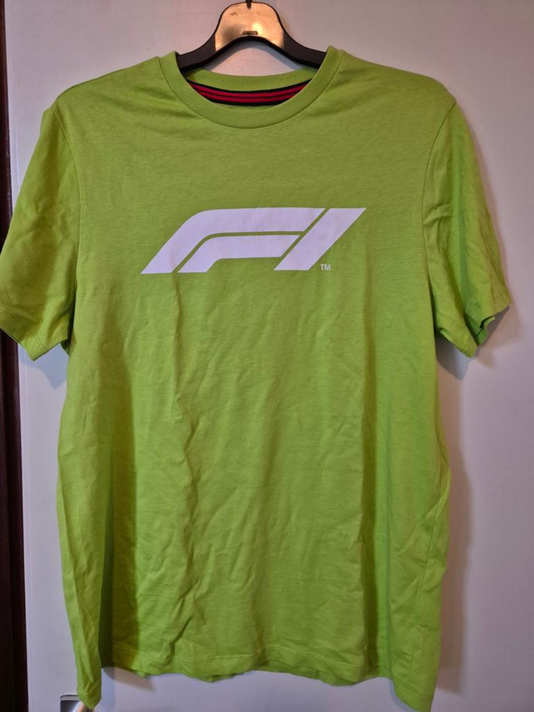 Formule 1 T-shirt - Officieel Product - Maat L, Maat 52/54 (L), Ophalen of Verzenden, Groen, Gedragen
