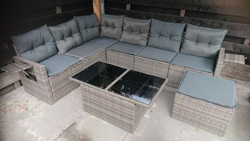 Tuinset VidaXL, Tuin en Terras, Tuinsets en Loungesets, Ophalen, Rotan, 6 zitplaatsen, Zo goed als nieuw