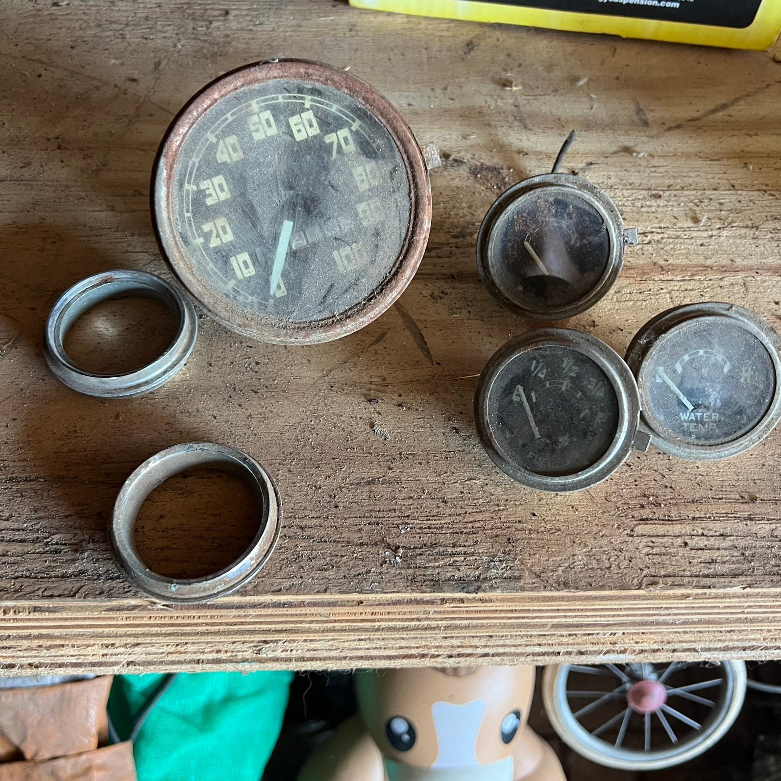 1957 gmc coe meters super voor ratrod of wat anders, Auto-onderdelen, Ophalen of Verzenden, Gebruikt, Amerikaanse onderdelen