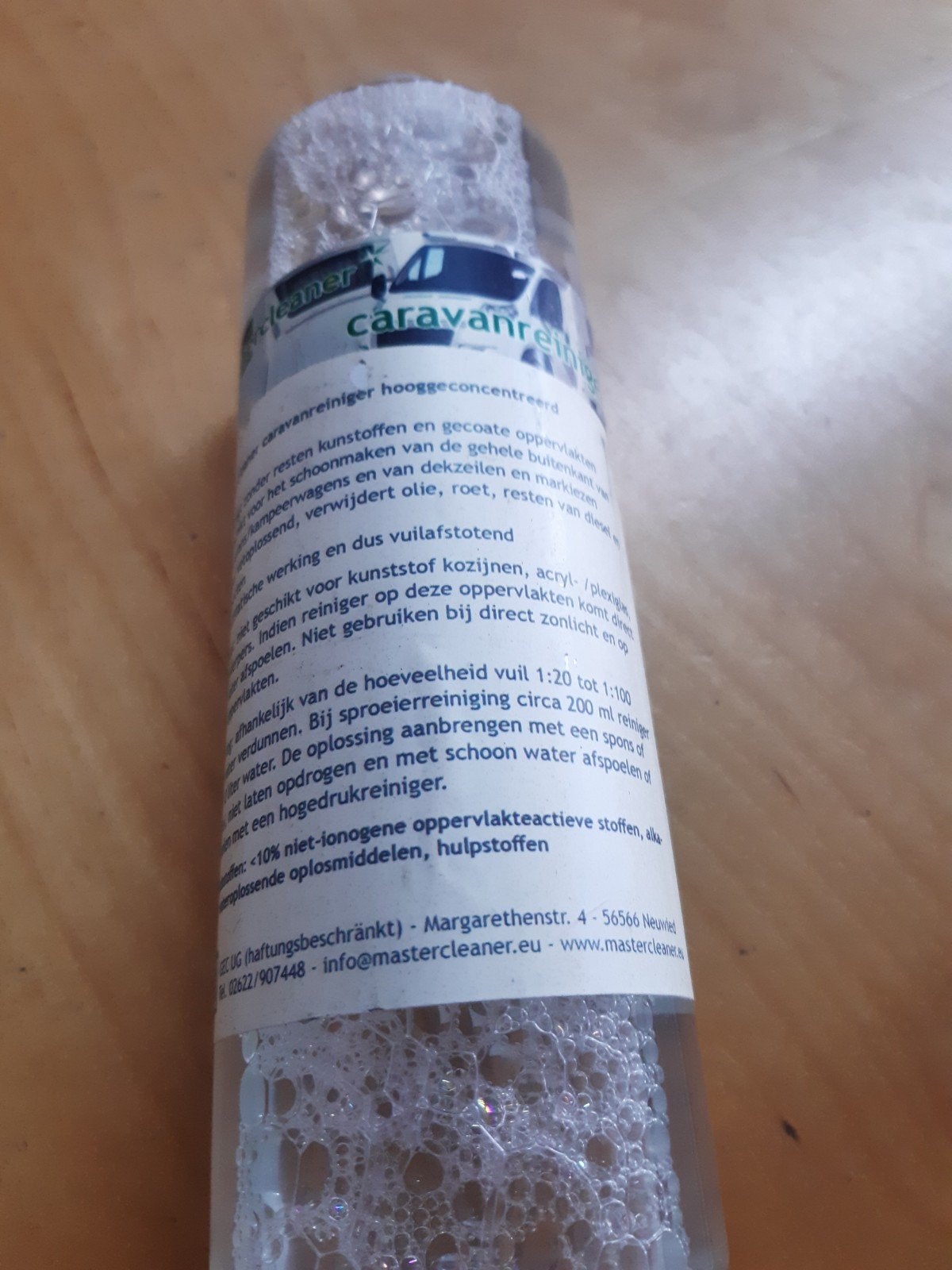 5 flacons 500 ml Master Caravanreiniger, Ophalen