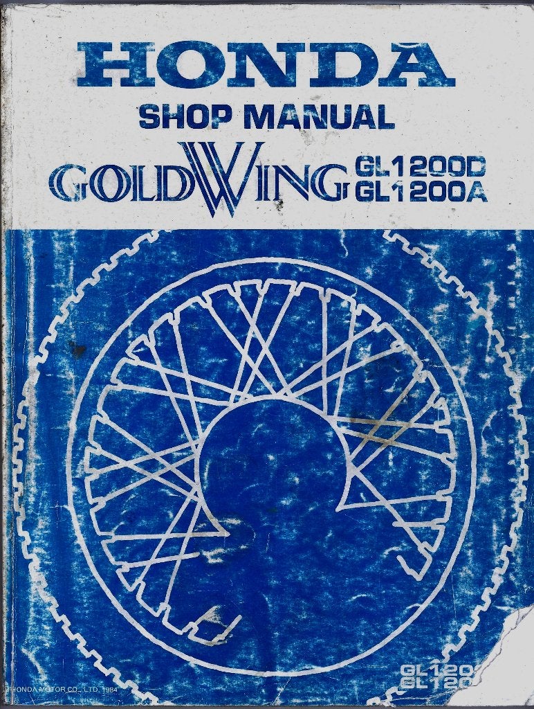 Honda GL1200 D GL1200 A Goldwing shop manual (7436z), Verzenden, Honda