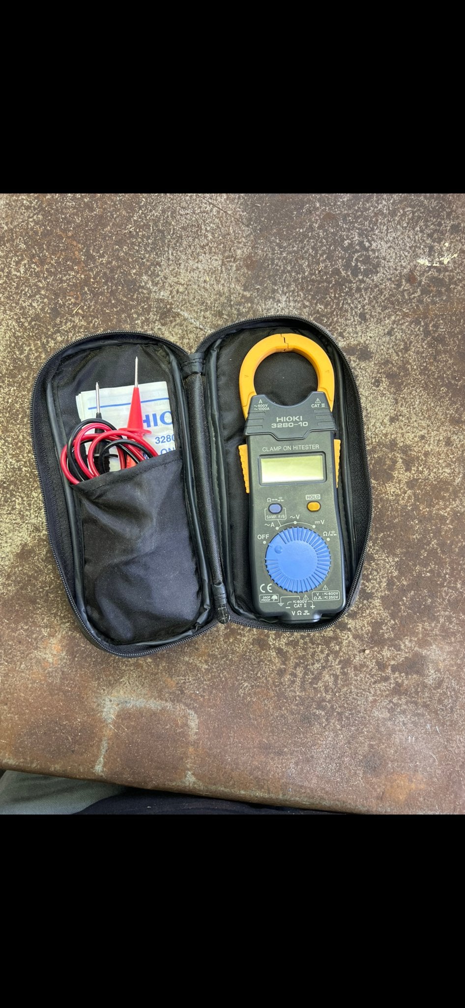 Hioki 3280-10 Clamp-on Hitester Multimeter met tas, Ophalen, Gebruikt, Multimeter