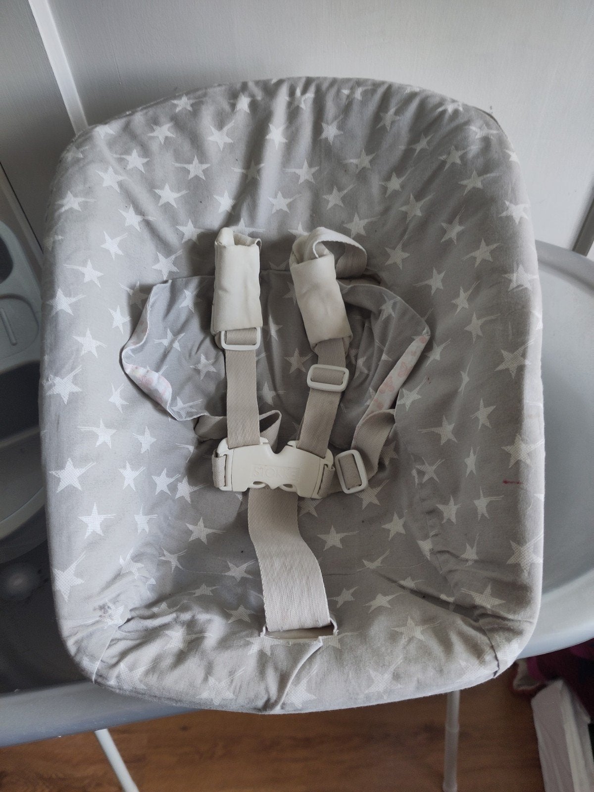 Stokke Tripp Trapp newbornset + hoes, Ophalen, Gebruikt, Meegroeistoel