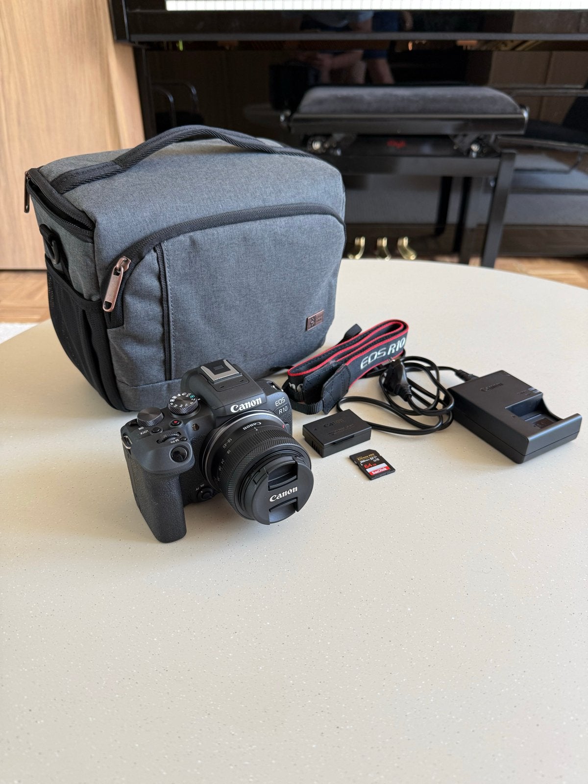 Canon EOS R10 Systeemcamera met RF-S 18-45mm lens en tas, Audio, Tv en Foto, Fotocamera's Digitaal, Ophalen, Canon, Beeldstabilisatie