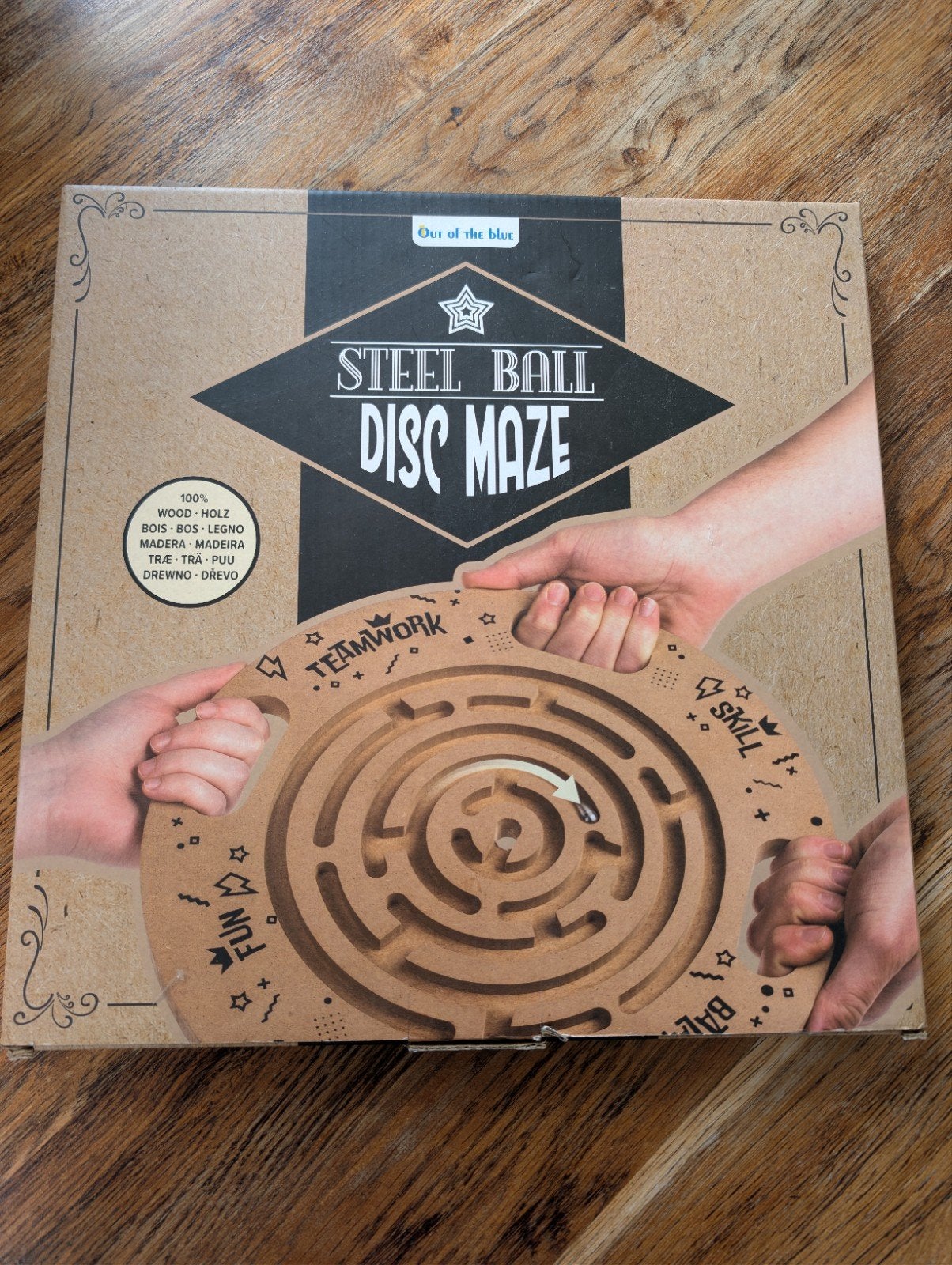 Steel Ball Disc Maze - Balans- en behendigheidsspel, Een of twee spelers, Ophalen of Verzenden, Nieuw, Out of the blu