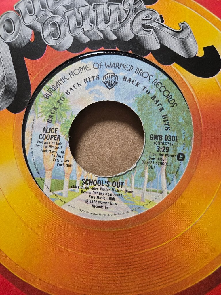 Alice Cooper - School's out/Elected, 7 inch, Ophalen of Verzenden, Zo goed als nieuw, Beschermende buitenhoes