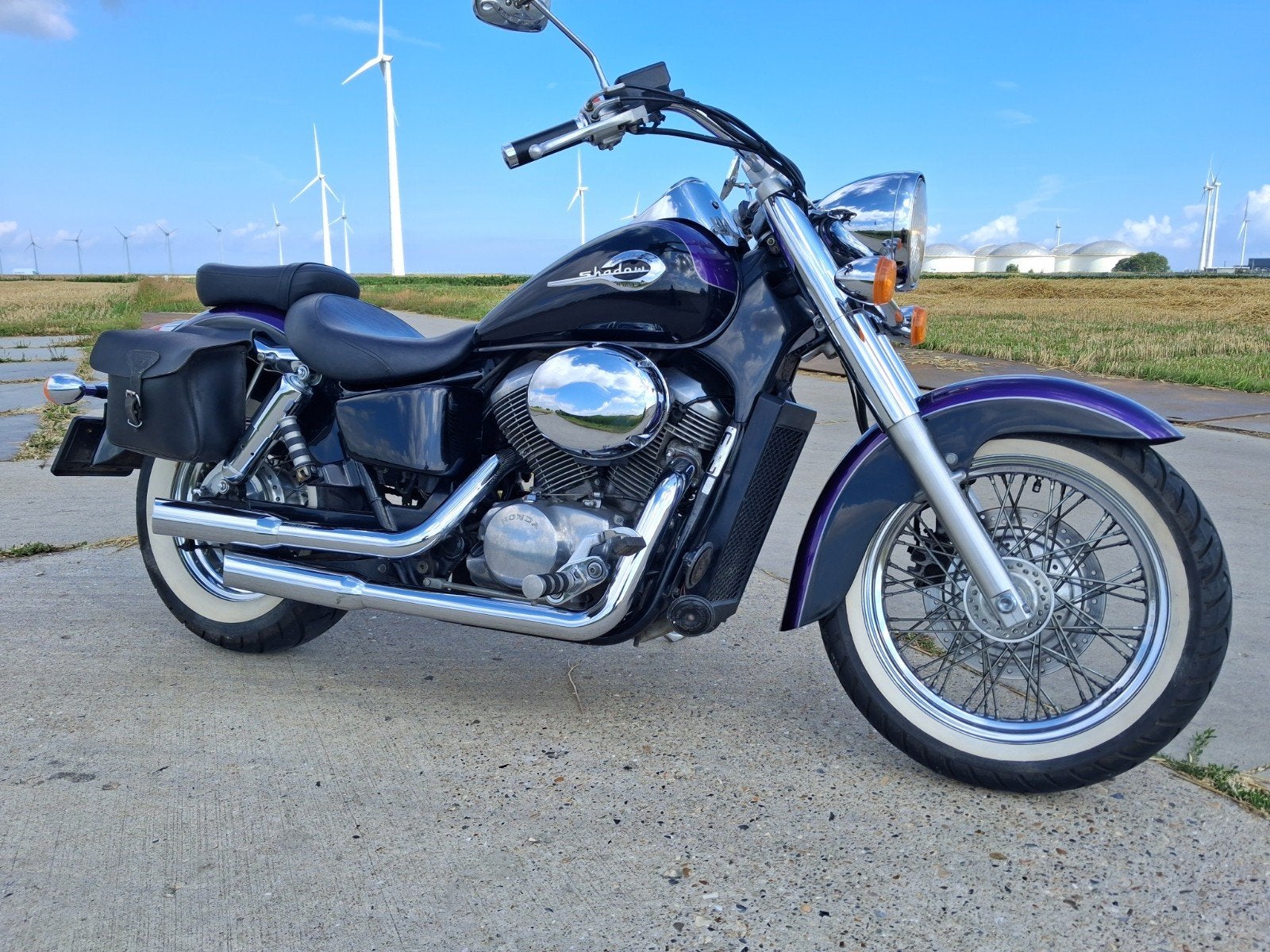 Honda Shadow VT750 C2 Chopper - Paars/Zwart, 750 cc, 2 cilinders, Occasion, Chopper