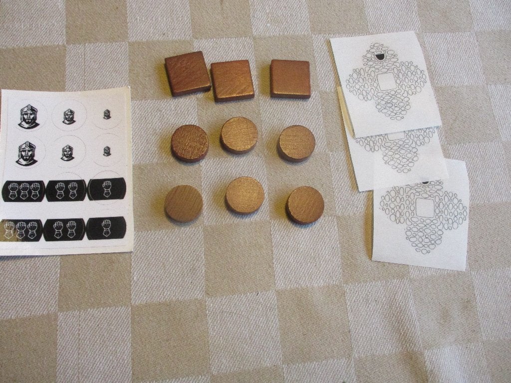 bordspel onderdelen bruine set Steden & Ridders catan hout, Vijf spelers of meer, Ophalen of Verzenden, Nieuw
