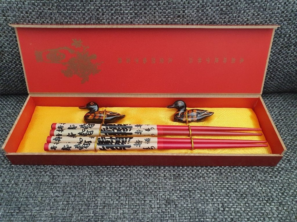Japanse eetstokjes in kado-verpakking, Overige materialen, Bestekset, Overige typen, Nieuw