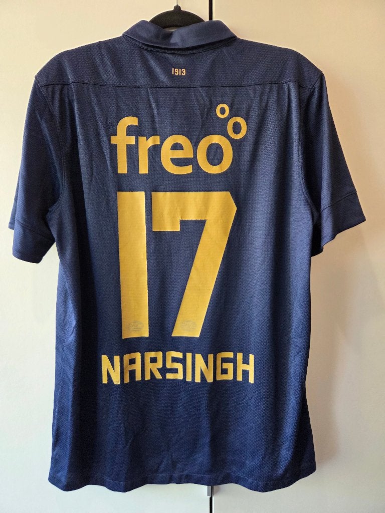 PSV Uit Shirt 2013 2014 maat L Narsingh, Maat L, Ophalen of Verzenden, Gebruikt, Shirt