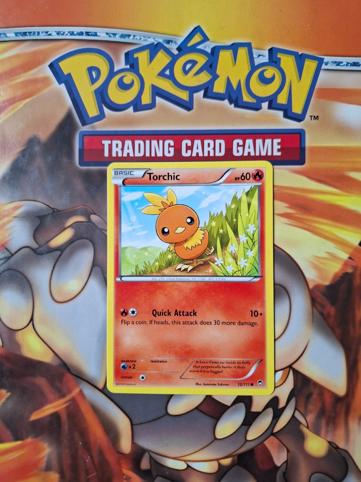 Torchic 12/111 XY Furious fists pokemon kaart, Ophalen of Verzenden, Gebruikt, Losse kaart