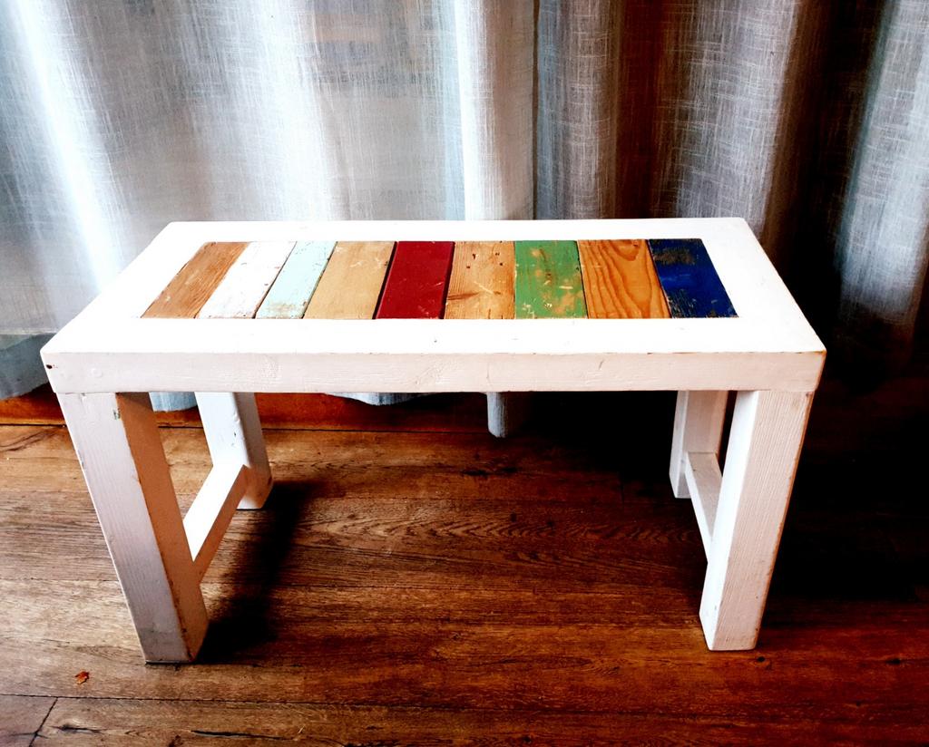 (Piano) bankje van hout. Uniek!, Huis en Inrichting, Ophalen, Rechthoekig, 75 cm of meer