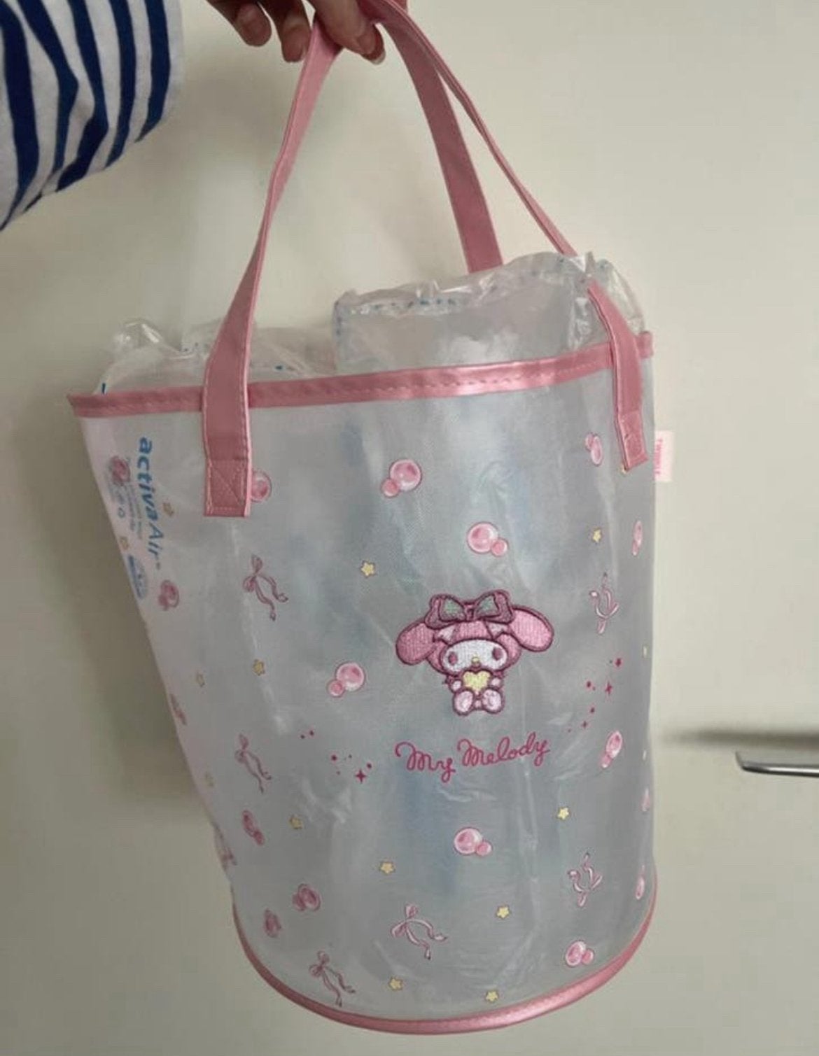 Sanrio My Melody mesh tas - Picknick, strand of kindertas, Ophalen of Verzenden, Nieuw, Roze, Shopper