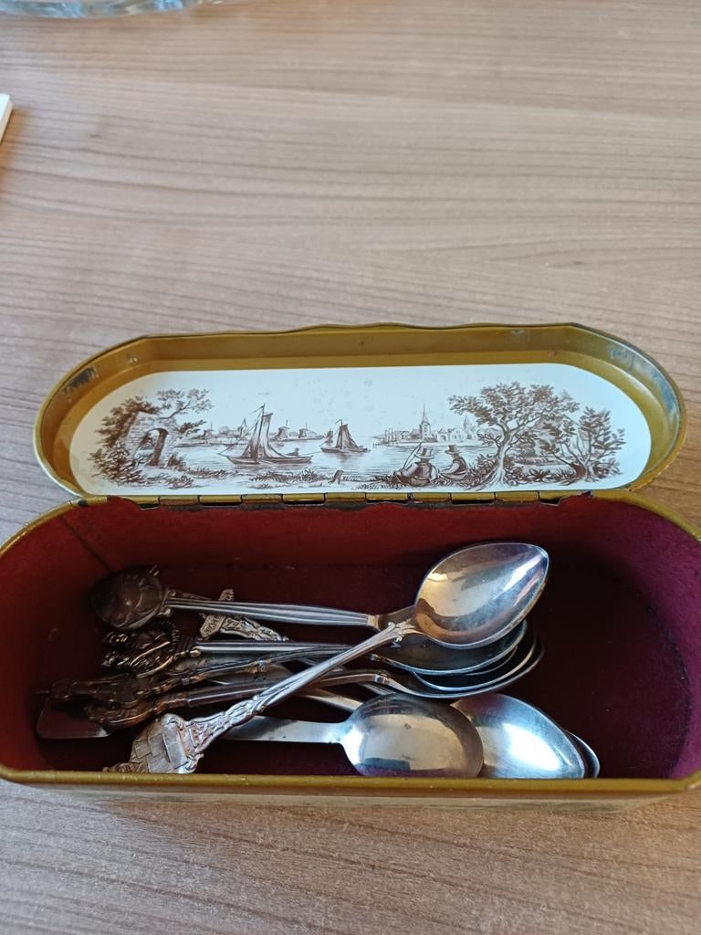 Verzilverde Herdenkingslepels. TER Meulen, CRB, Sliedrech, Ophalen of Verzenden