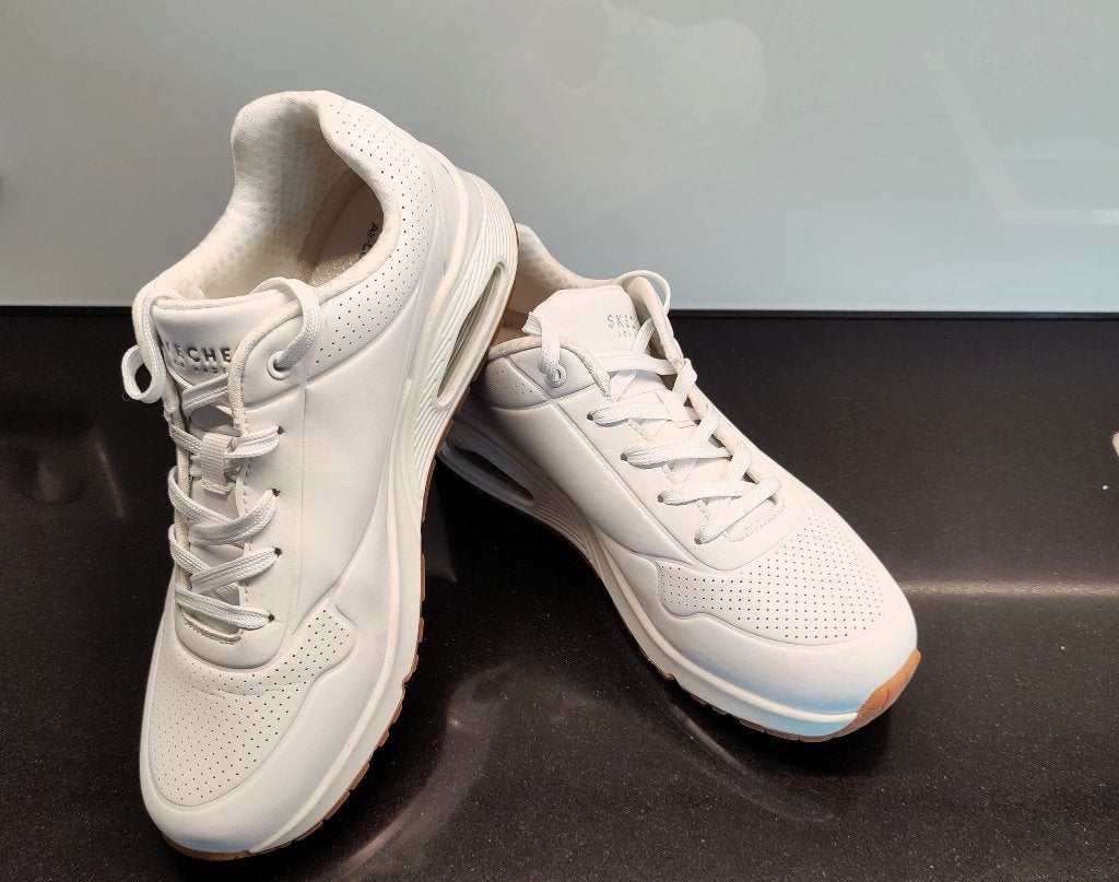 Skechers Uno - Stand On Air - Dames Sneakers - Wit - maat 38, Skechers, Wit, Ophalen of Verzenden, Sneakers of Gympen
