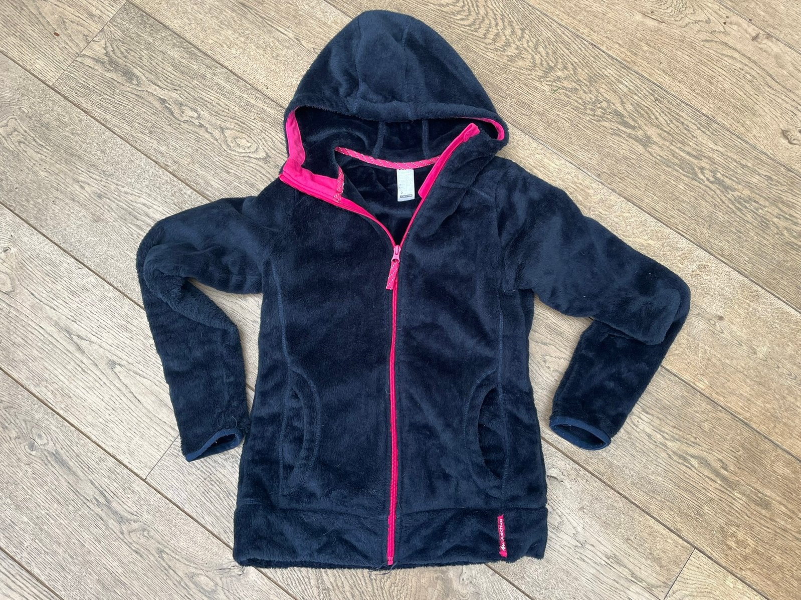 Decathlon donkerblauw heel zacht vest 160-166 zgan, Meisje, Trui of Vest, Decathlon, Ophalen of Verzenden