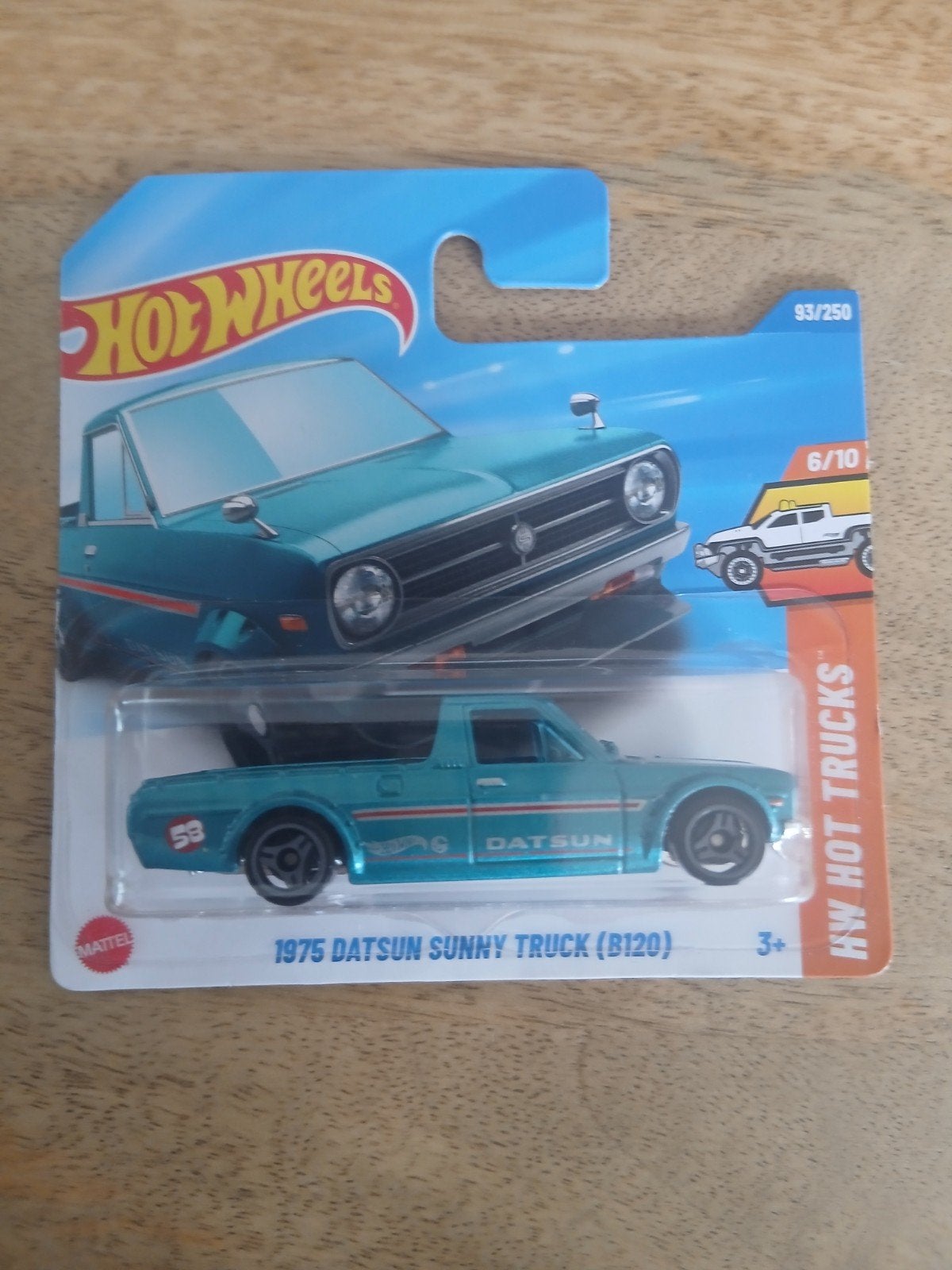 Hot Wheels 1975 Datsun Sunny Truck b120 floed nieuw, Ophalen of Verzenden