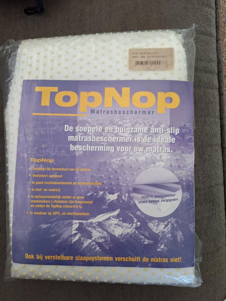 TopNop Matrasbeschermer 90x210 cm - Nieuw, 90 cm, Eenpersoons, 210 cm, Nieuw