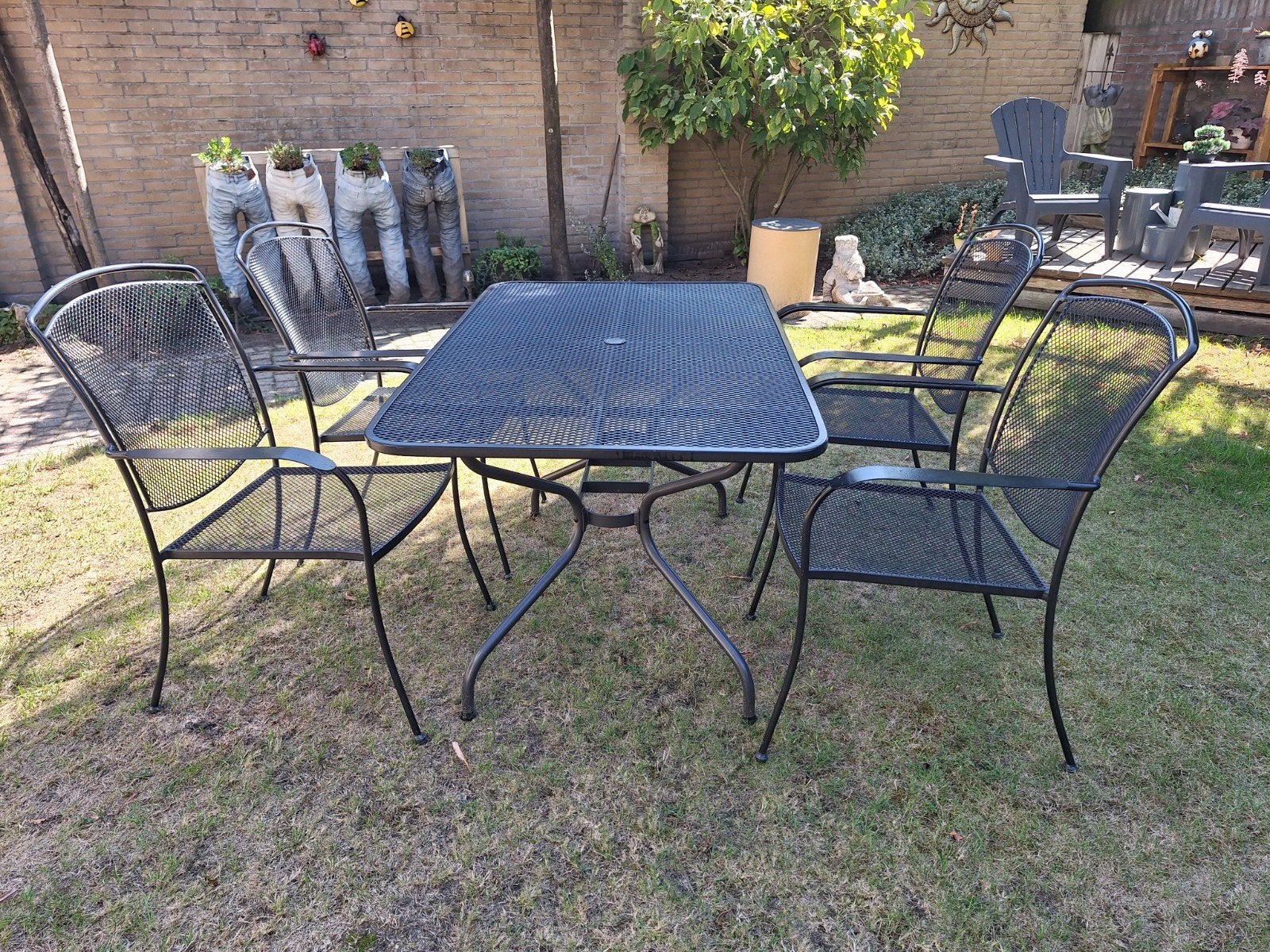tuinset van kettler (tafel met 4 stoelen), Ophalen, Gebruikt, Tuinset, Eettafel