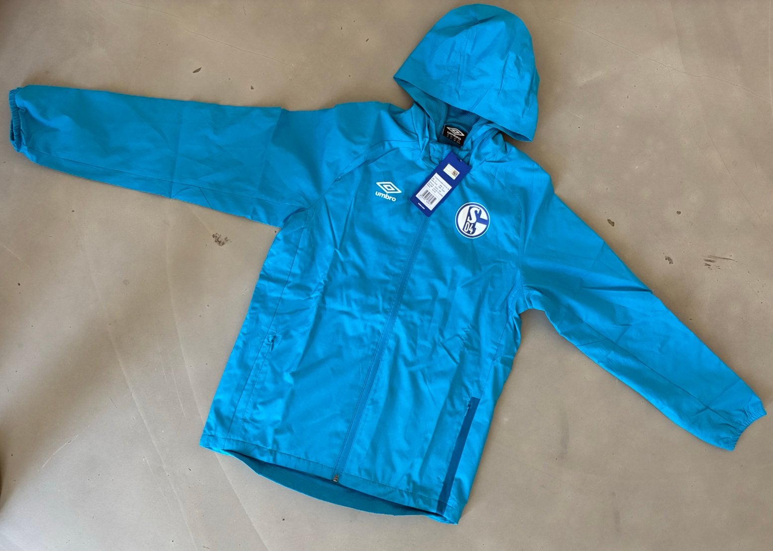 Origineel Schalke 04 windjack maat 152, Kinderen en Baby's, Kinderkleding | Maat 116, Verzenden, Nieuw, Jongen of Meisje, Jas