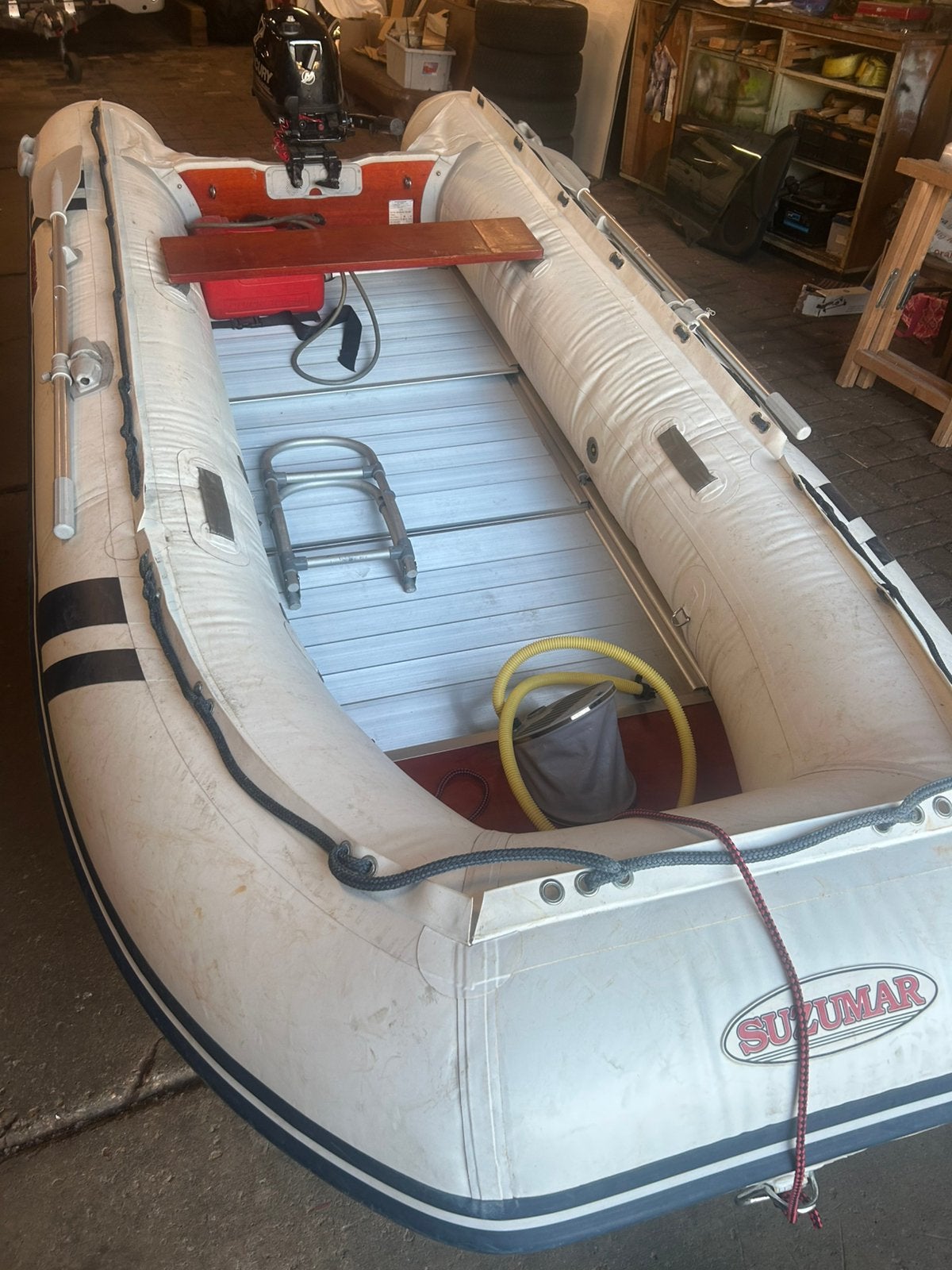 Suzumar 390 4pk mercury 4-tact, Watersport en Boten, Ophalen, Aluminium, Zo goed als nieuw, Mercury