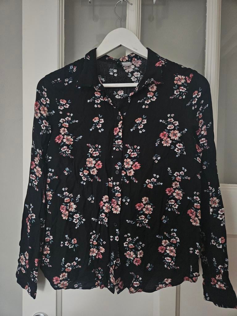 Blouse met bloemen van H&M, Kleding | Dames, Only, Ophalen of Verzenden, Zo goed als nieuw, Roze