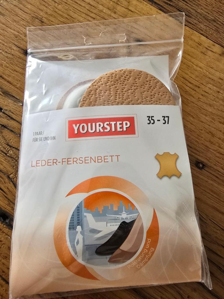 Te koop nieuwe lederen hielkussens voor schoenen maat 35/37, Diversen, Verpleegmiddelen, Ophalen of Verzenden, Nieuw