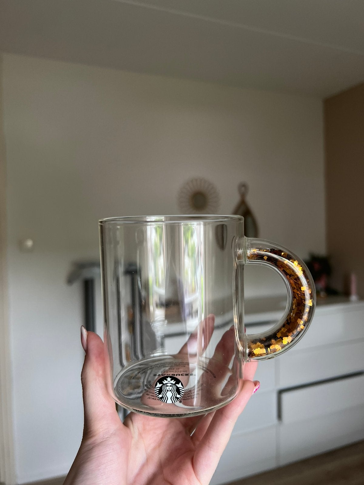 Starbucks glazen mok kerst, Ophalen, Overige stijlen, Kop(pen) en/of Schotel(s), Glas